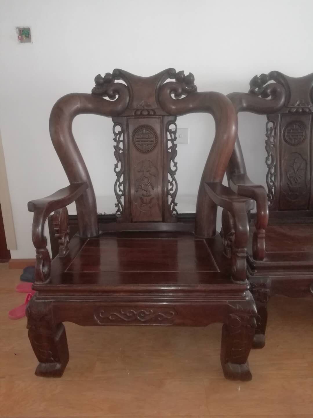 上海红木椅子维修+红木家具桌子保养改色翻新